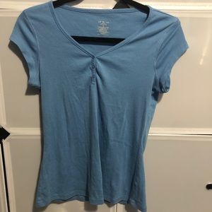 Women’s blue shirt